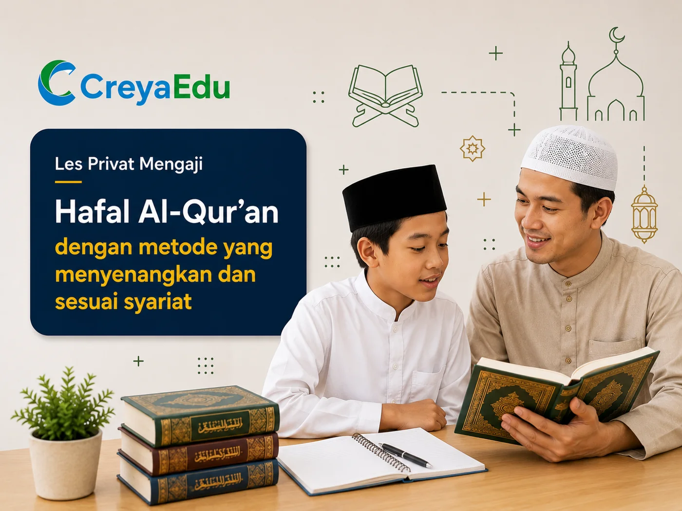 Les privat mengaji bersama ustadz