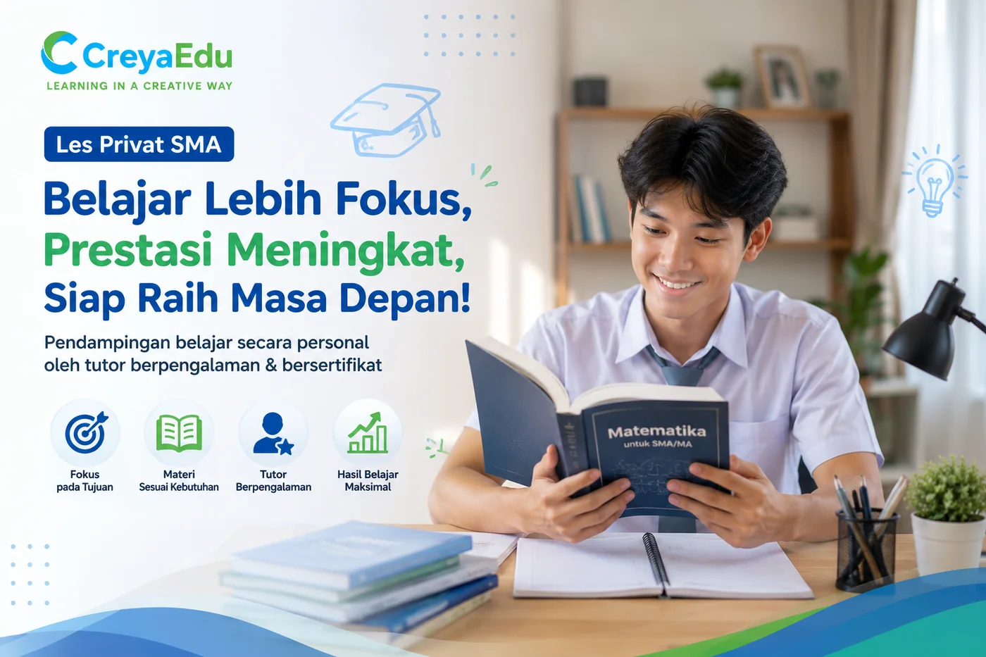 Les privat SMA semua mapel Kurikulum Merdeka Creya Edu